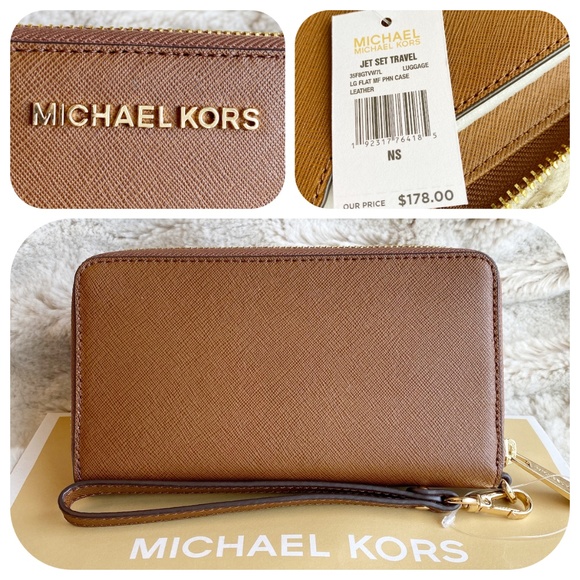 MICHAEL KORS JST MF WALLET WRISTLET LUGGAGE - Picture 4 of 5